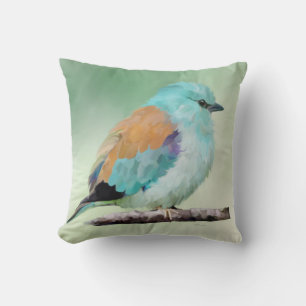 Vogel: Blauracke Kissen