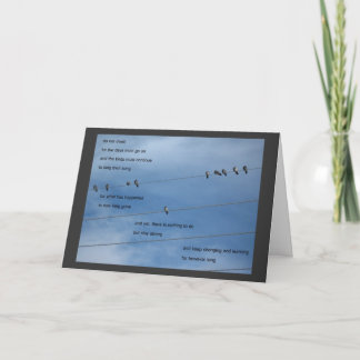 Vögel bleiben nicht Karte