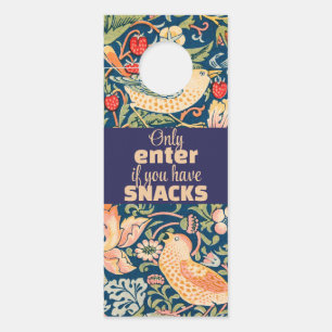 Vögel & Blumen Nur Eintreten wenn Sie Snacks haben Türanhänger