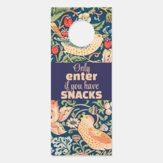 Vögel & Blumen Nur Eintreten wenn Sie Snacks haben Türanhänger