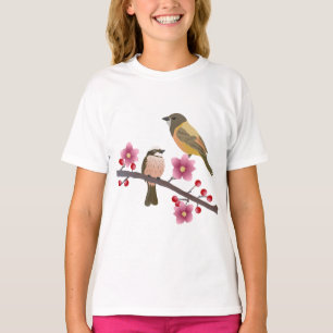 Vögel, Blumen, Tiere T-Shirt