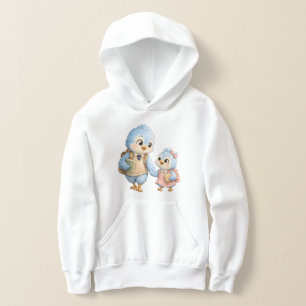 Vogel Bruder Schwester Kinder Hoodie Design