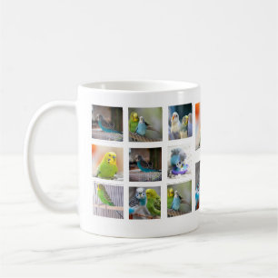 Vogel-Collagen-Foto-Tasse Kaffeetasse