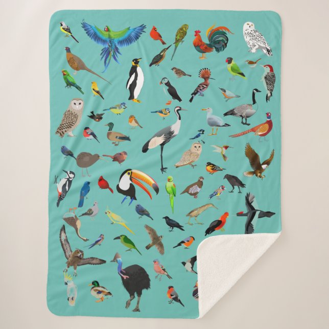 Vogel-Decke Sherpadecke (Vorderseite)