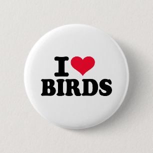 Vögel der Liebe I Button