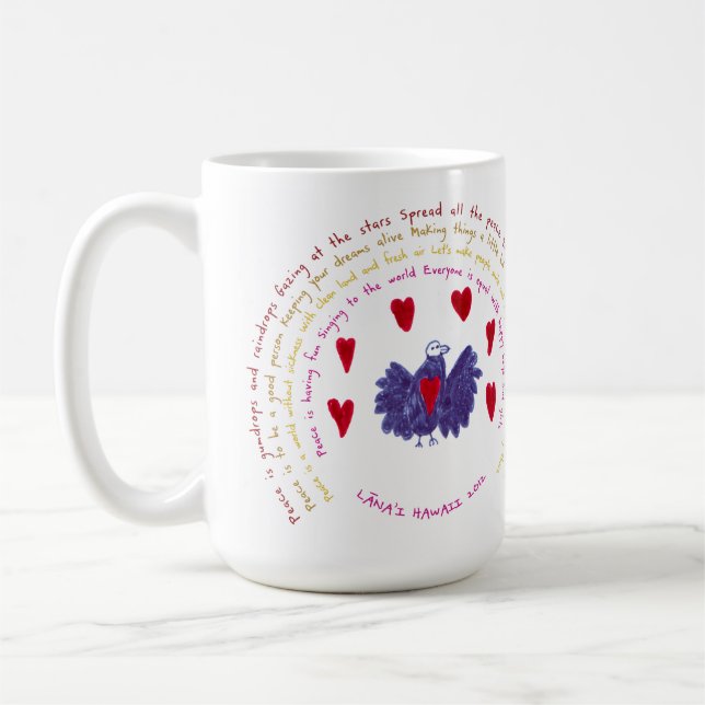 Vogel der Liebe-Tasse Kaffeetasse (Links)
