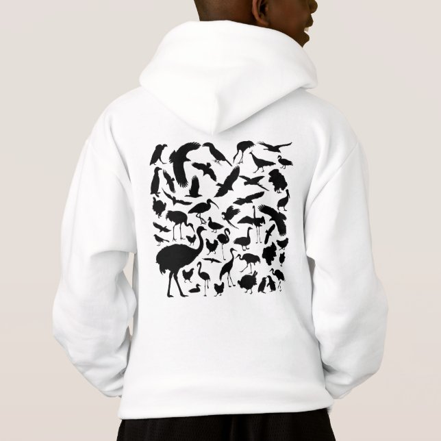 Vögel der Welt Hoodie (Rückseite)