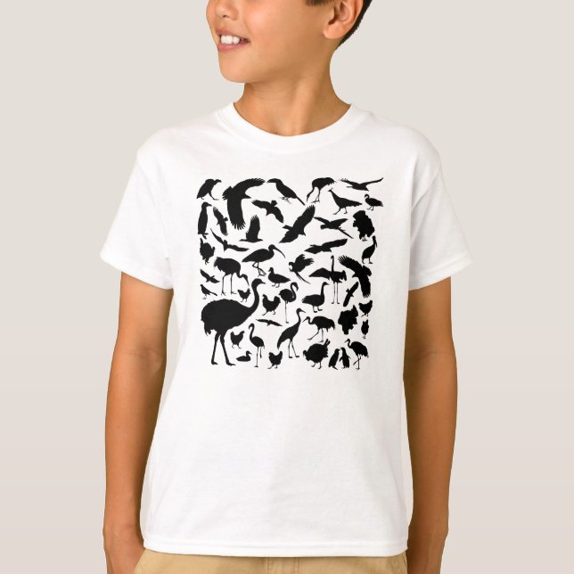 Vögel der Welt T-Shirt (Vorderseite)