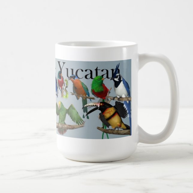 Vögel der Yucatan-Tasse Kaffeetasse (Rechts)