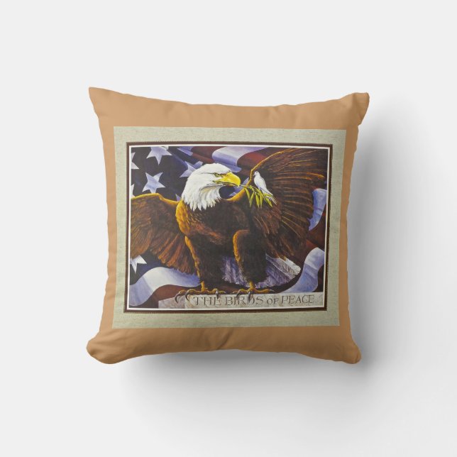 Vögel des Friedens Kissen (Vorderseite)