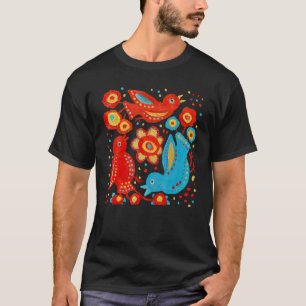 Vögel des Glücks Ukra.inian Birds Blume Peace L T-Shirt