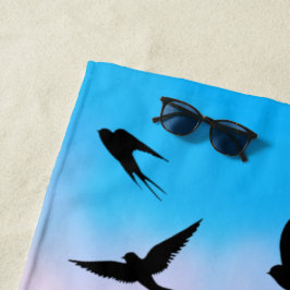 Vögel des Himmels Strandtuch