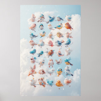 Vögel desselben Gefieders Poster