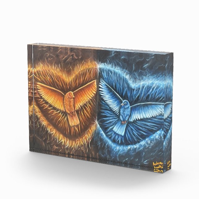 Vögel, die zusammen fliegen fotoblock (Rechts)