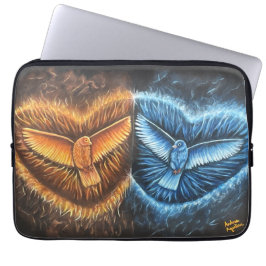 Vögel, die zusammen fliegen laptopschutzhülle