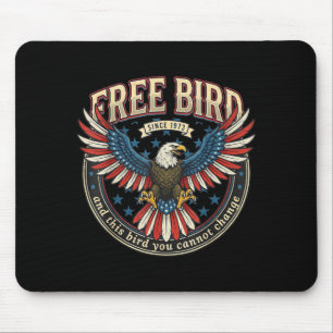 Vogel Dieser Vogel kann Adler 4. Juli USA nicht än Mousepad