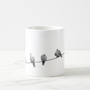 Vögel Draht Tauben Kaffeetasse