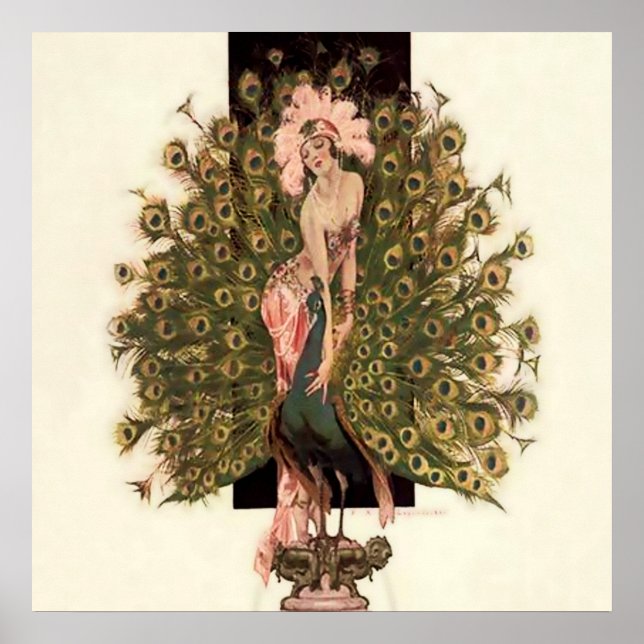 "Vögel einer Feder" von FX Leyendecker Poster (Vorne)