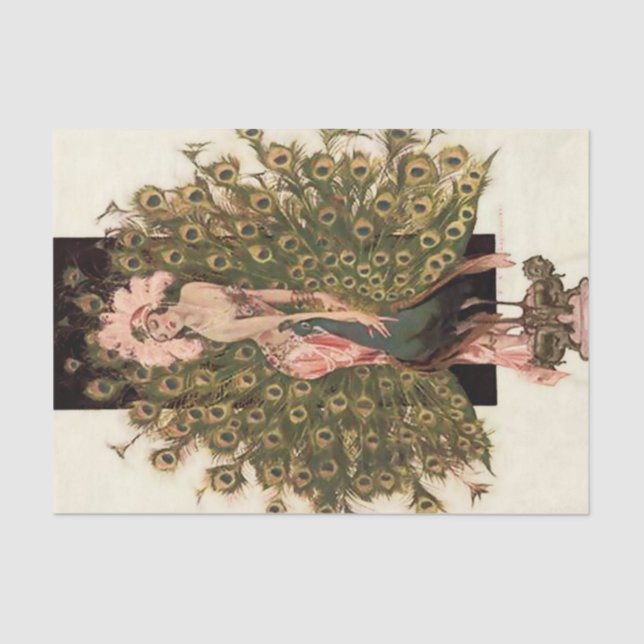 "Vögel einer Feder" von FX Leyendecker Seidenpapier (Vorderseite)