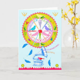 Vögel eines Feather Craft Together Karte 3