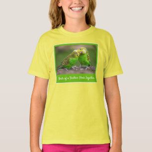 Vögel eines Feather Flock Together Budgie T-Shirt