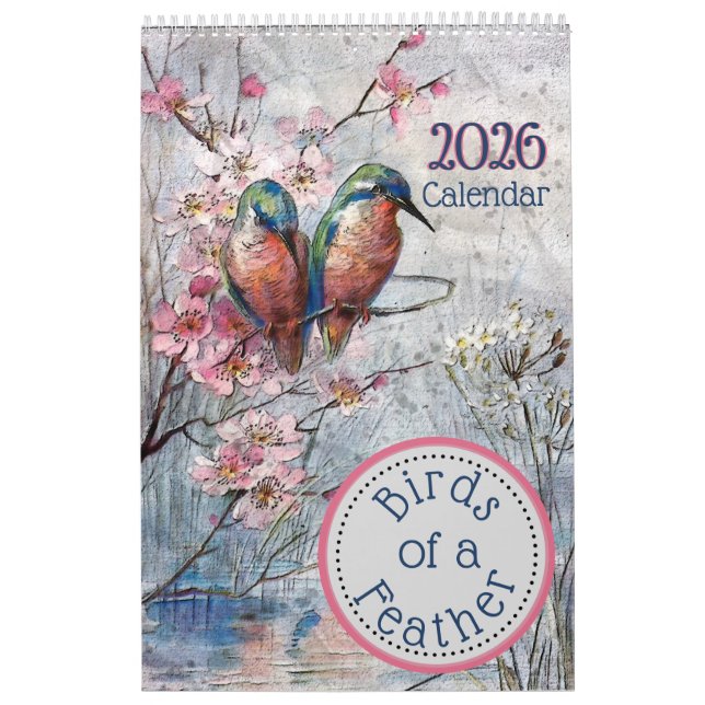 Vögel eines Feather-Kalenders 2024 Kalender (Titelbild)