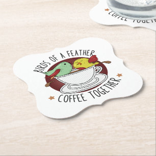 VÖGEL EINES KAFFEES UNTERSETZER
