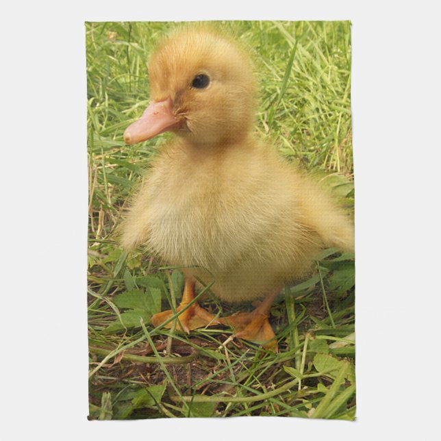 Vögel, Enten, Enten, Enten, Gelb, Natur, niedlich, Geschirrtuch (Vertikal)