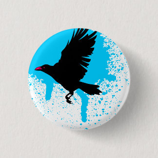 Vogel flog Knopf Button