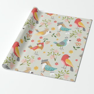 Vögel  geschenkpapier