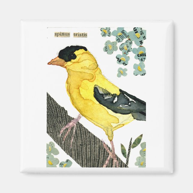 Vogel: Goldfinch Magnet (Vorne)