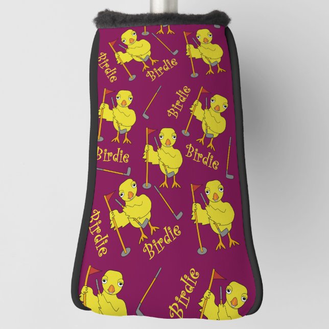 Vogel Golfer Mädchen Golf Headcover (Rotieren 90)