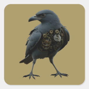 Vögel haben auch Gefühle Quadratischer Aufkleber
