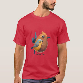 Vogel-Haustier-Eigner-Vogel-Mama umarmt eine Vinta T-Shirt