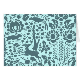 Vögel, Hirsche, Baumfollikelmuster