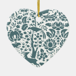 Vögel, Hirsche, Baumfollikelmuster Keramik Ornament