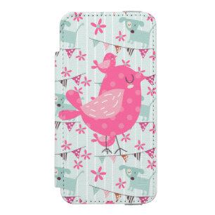 Vögel, Hunde, Banner, Blume Incipio Watson™ iPhone 5 Geldbörsen Hülle