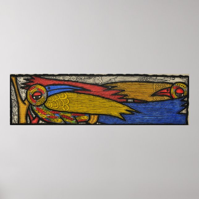 Vögel hüten poster (Vorne)