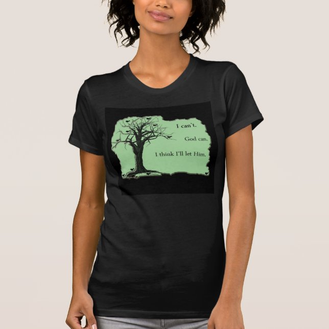 Vögel im Baum - tadelloses Grün - T-Shirt (Vorderseite)