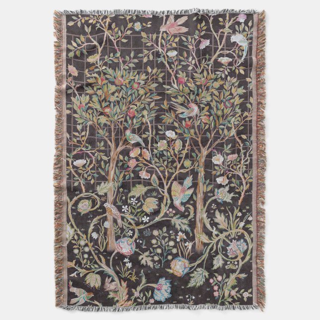 Vögel im Blumengarten, William Morris Decke (Vorderseite Vertikal)