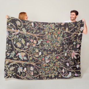 Vögel im Blumengarten, William Morris Fleecedecke