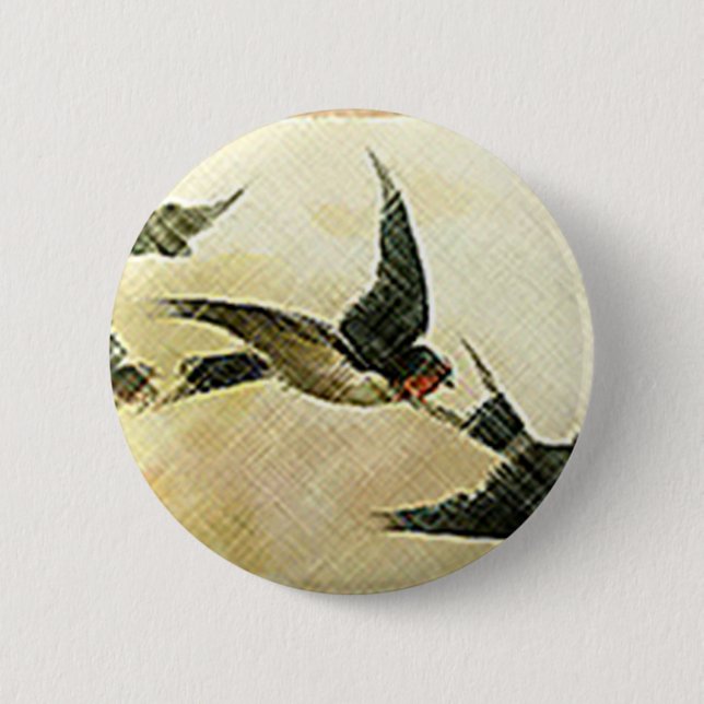 Vögel im Flug Button (Vorderseite)