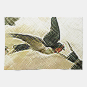 Vögel im Flug Handtuch