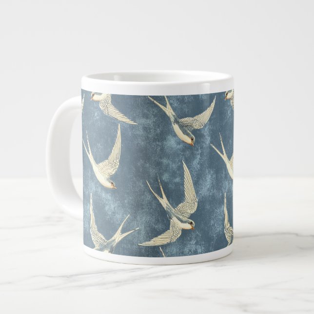Vögel im Flug Jumbo-Tasse (Vorderseite Links)