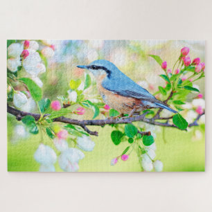 Vogel im Frühjahrspuzzle