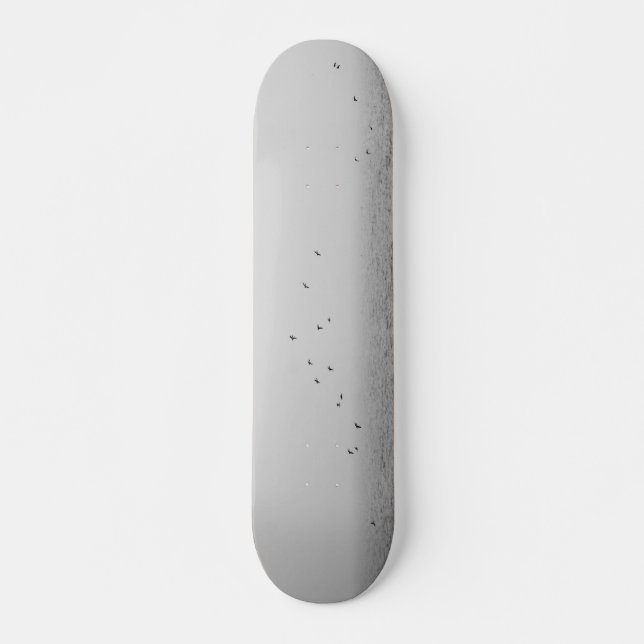 Vögel im Nebel Skateboard (Vorne)