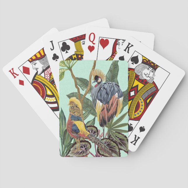 Vögel im Paradies - Große Vögel Spielkarten (Rückseite)