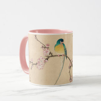 Vogel im Sakura-Baum Tasse