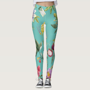 Vögel im Sommer und Blume Leggings