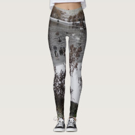 Vögel im Winter-Legging Leggings
